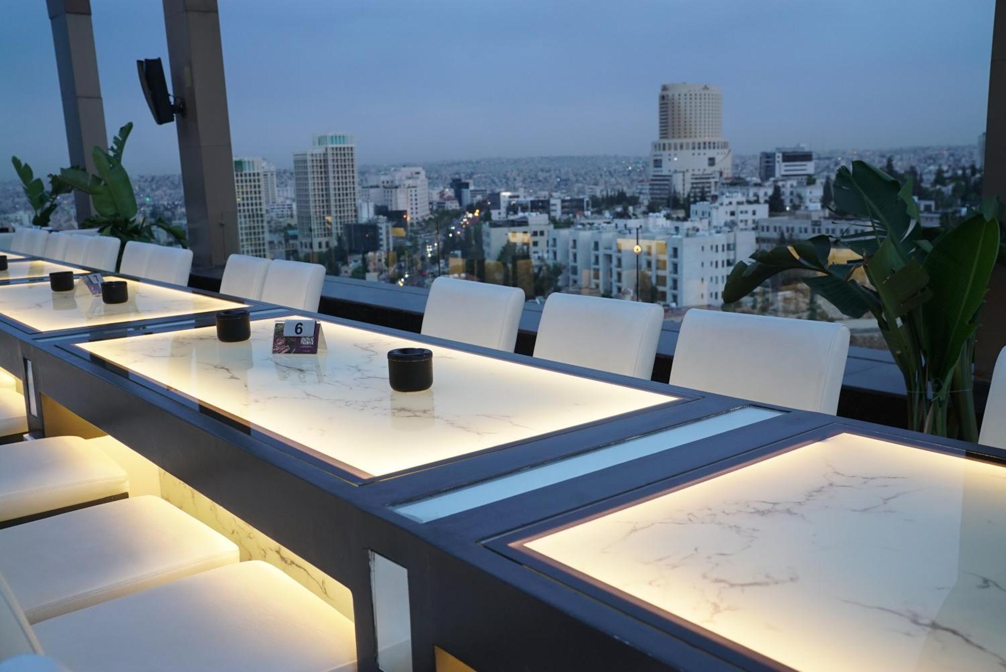 Landmark Amman Hotel & Conference Center Exterior photo The rooftop bar
